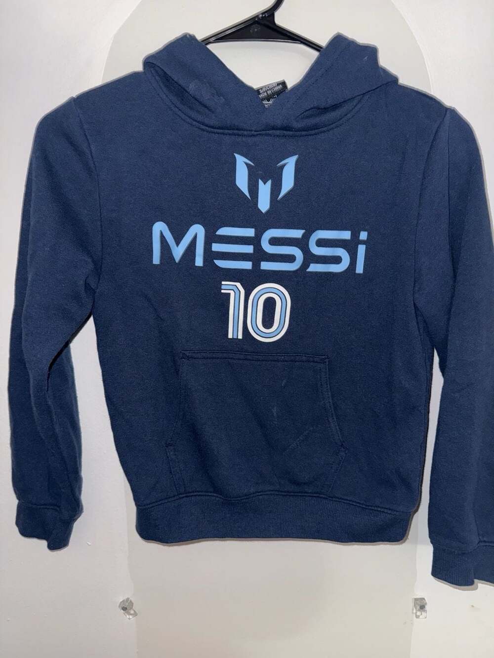 Messi Collection Boys Graphic Number 10 Long Sleeve Hoodie Sweatshirt